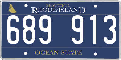 RI license plate 689913