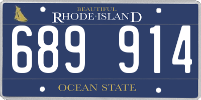 RI license plate 689914