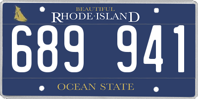 RI license plate 689941
