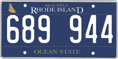 RI license plate 689944