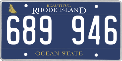 RI license plate 689946