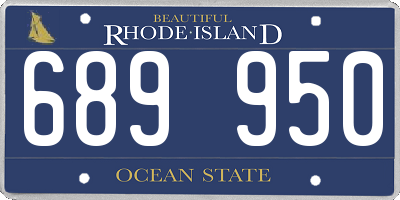 RI license plate 689950