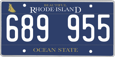 RI license plate 689955