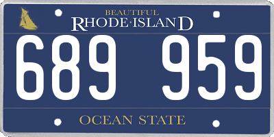RI license plate 689959