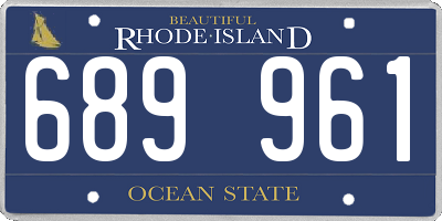 RI license plate 689961