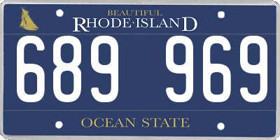 RI license plate 689969
