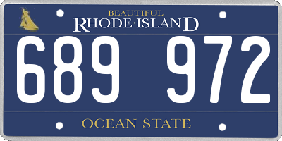 RI license plate 689972