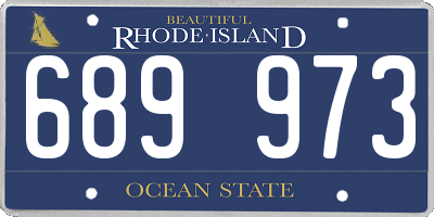 RI license plate 689973