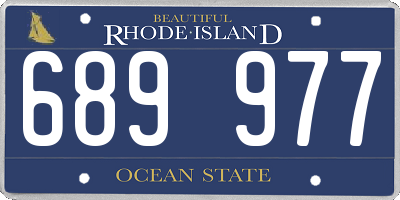 RI license plate 689977