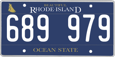 RI license plate 689979