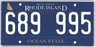 RI license plate 689995
