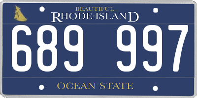 RI license plate 689997