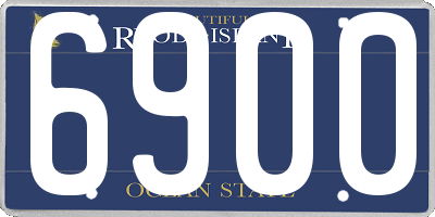 RI license plate 6900