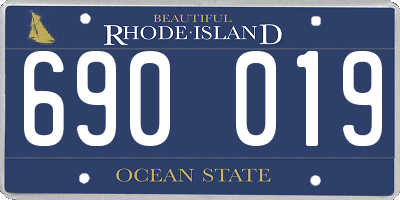 RI license plate 690019