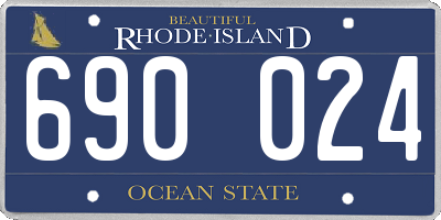 RI license plate 690024