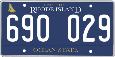 RI license plate 690029