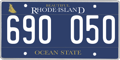RI license plate 690050