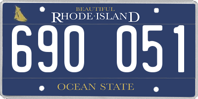 RI license plate 690051