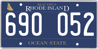RI license plate 690052