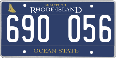 RI license plate 690056