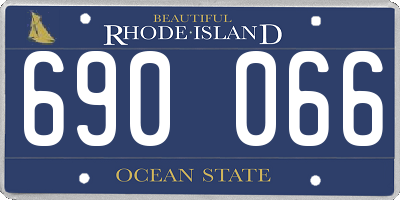 RI license plate 690066