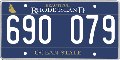 RI license plate 690079