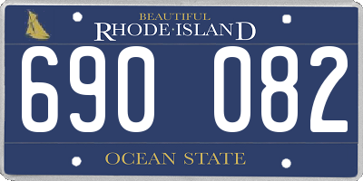 RI license plate 690082