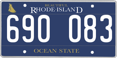 RI license plate 690083
