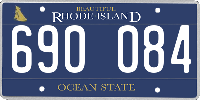 RI license plate 690084