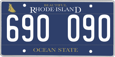 RI license plate 690090