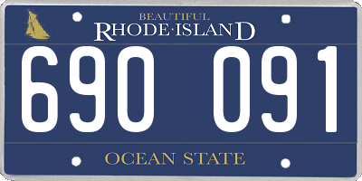 RI license plate 690091