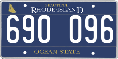 RI license plate 690096