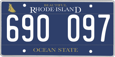 RI license plate 690097