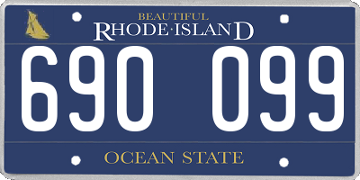 RI license plate 690099