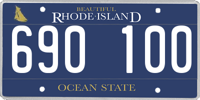 RI license plate 690100