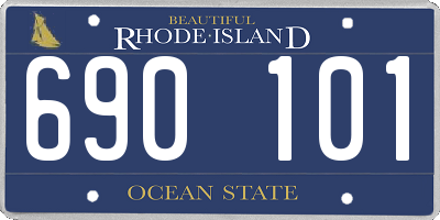 RI license plate 690101