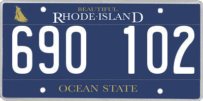 RI license plate 690102