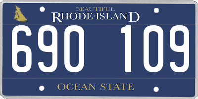 RI license plate 690109