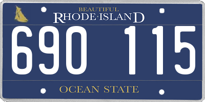 RI license plate 690115