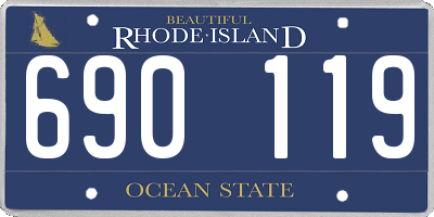 RI license plate 690119