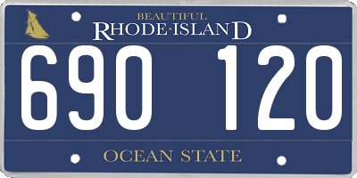 RI license plate 690120