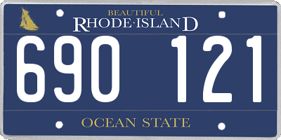 RI license plate 690121