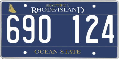 RI license plate 690124