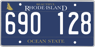RI license plate 690128