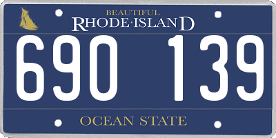 RI license plate 690139