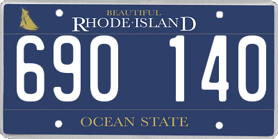 RI license plate 690140