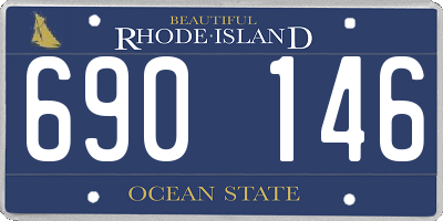 RI license plate 690146