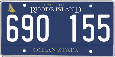 RI license plate 690155