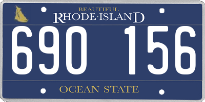 RI license plate 690156