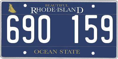 RI license plate 690159